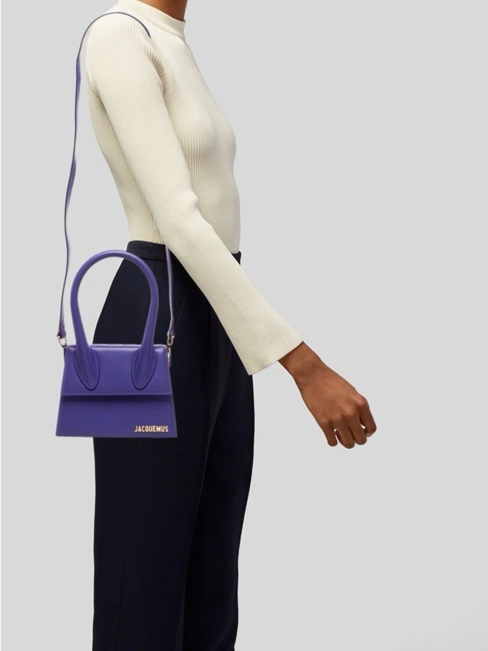 Jacquemus Violet Le Chiquito Mini Shoulder Bag
